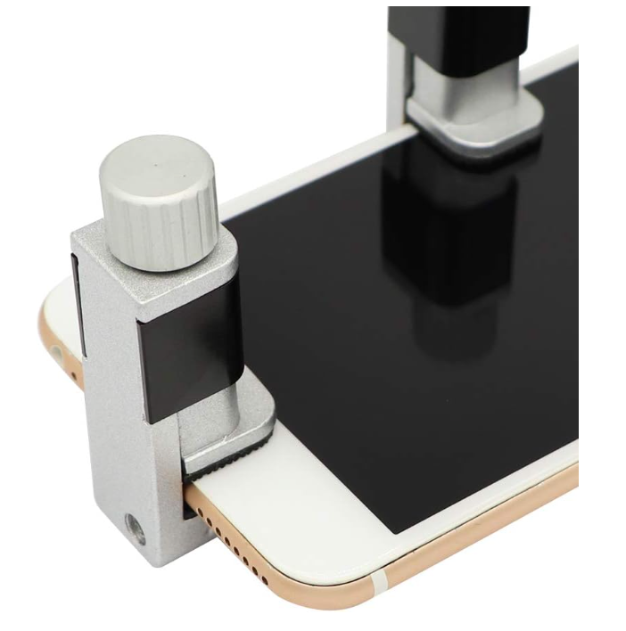 Phone screen repair tools, adjustable screen clamp